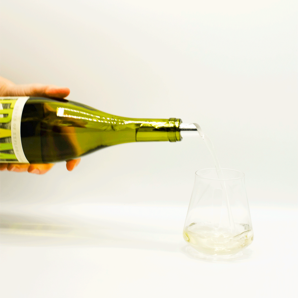 Fram White Wine Bottle South Africa Pouring into glass