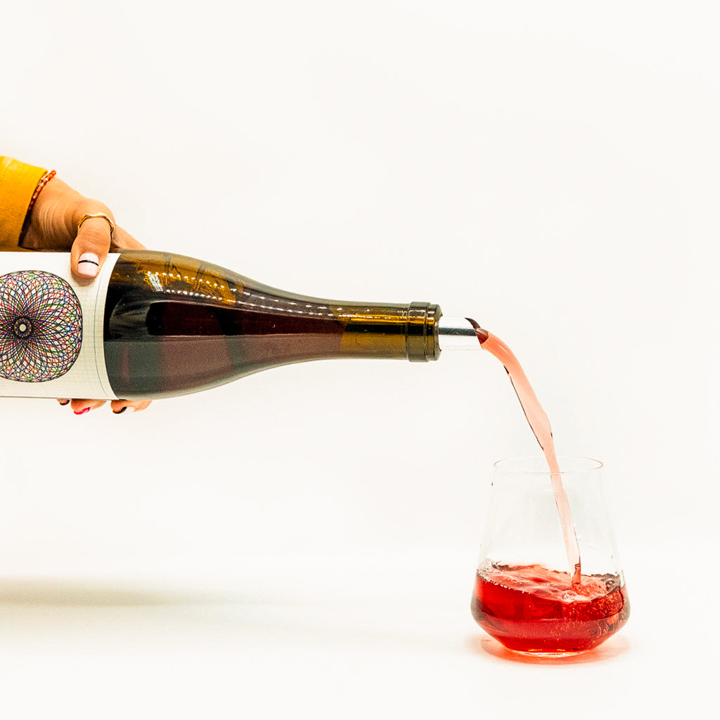 Guthrie Family Wines Galaxy Carbonic Carignan, Napa Valley, USA, Red Wine, Bottle Pouring into glass